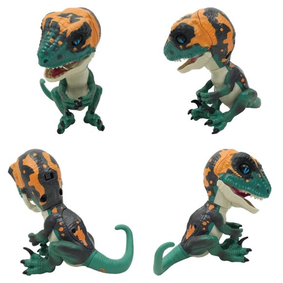 WowWee Fingerling Untamed Raptor Fury Velociraptor Silvertooth Sabre Tooth Tiger - Picture 8 of 12